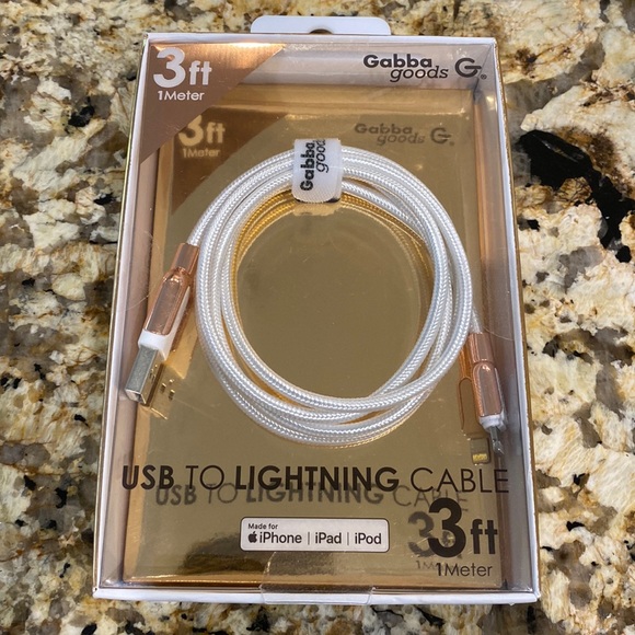 Gabba goods Other - New USB Lightning Cable 3 Ft